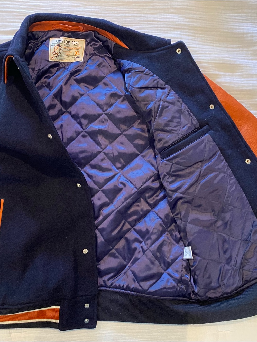 Aime Leon Dore X New York Mets Varsity Wool Jacket XL - Picture 6 of 8